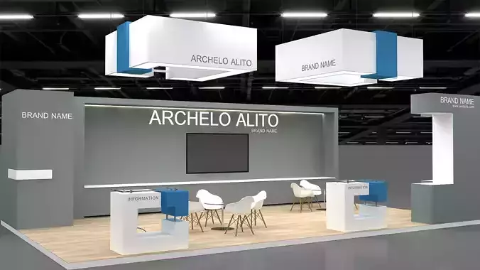 exhibition 3D 3D model