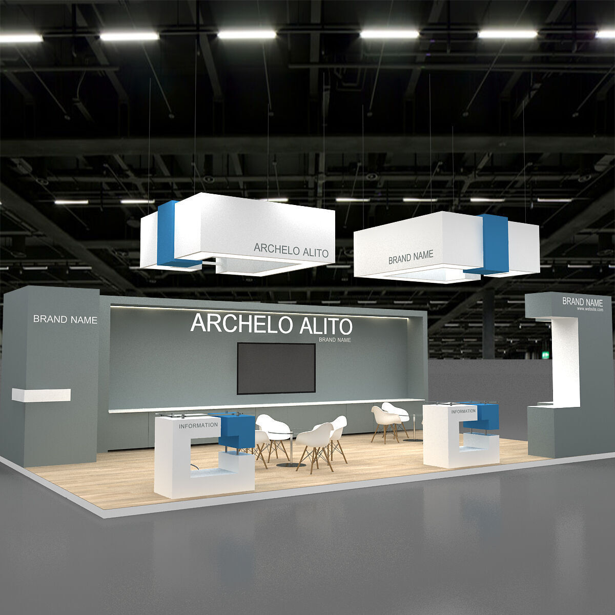 exhibition 3D 3D model_7