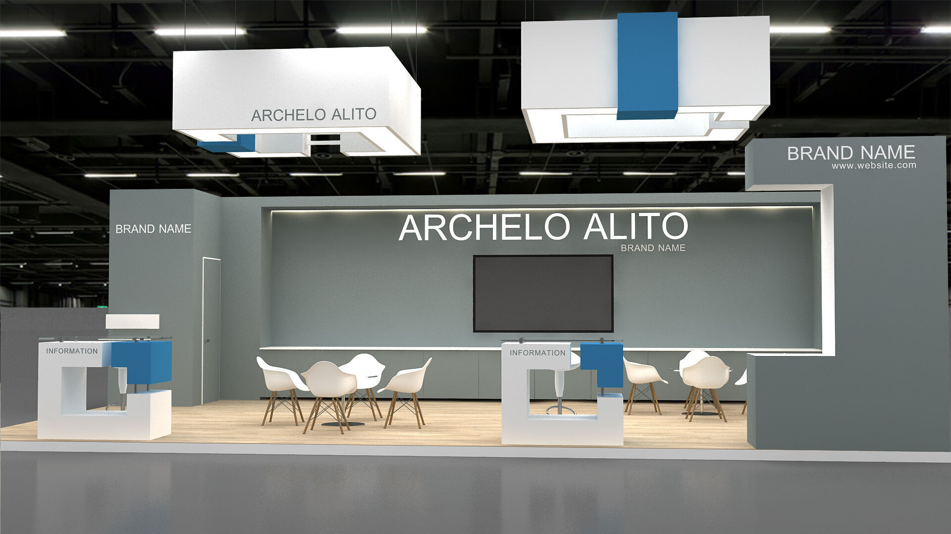 exhibition 3D 3D model_1