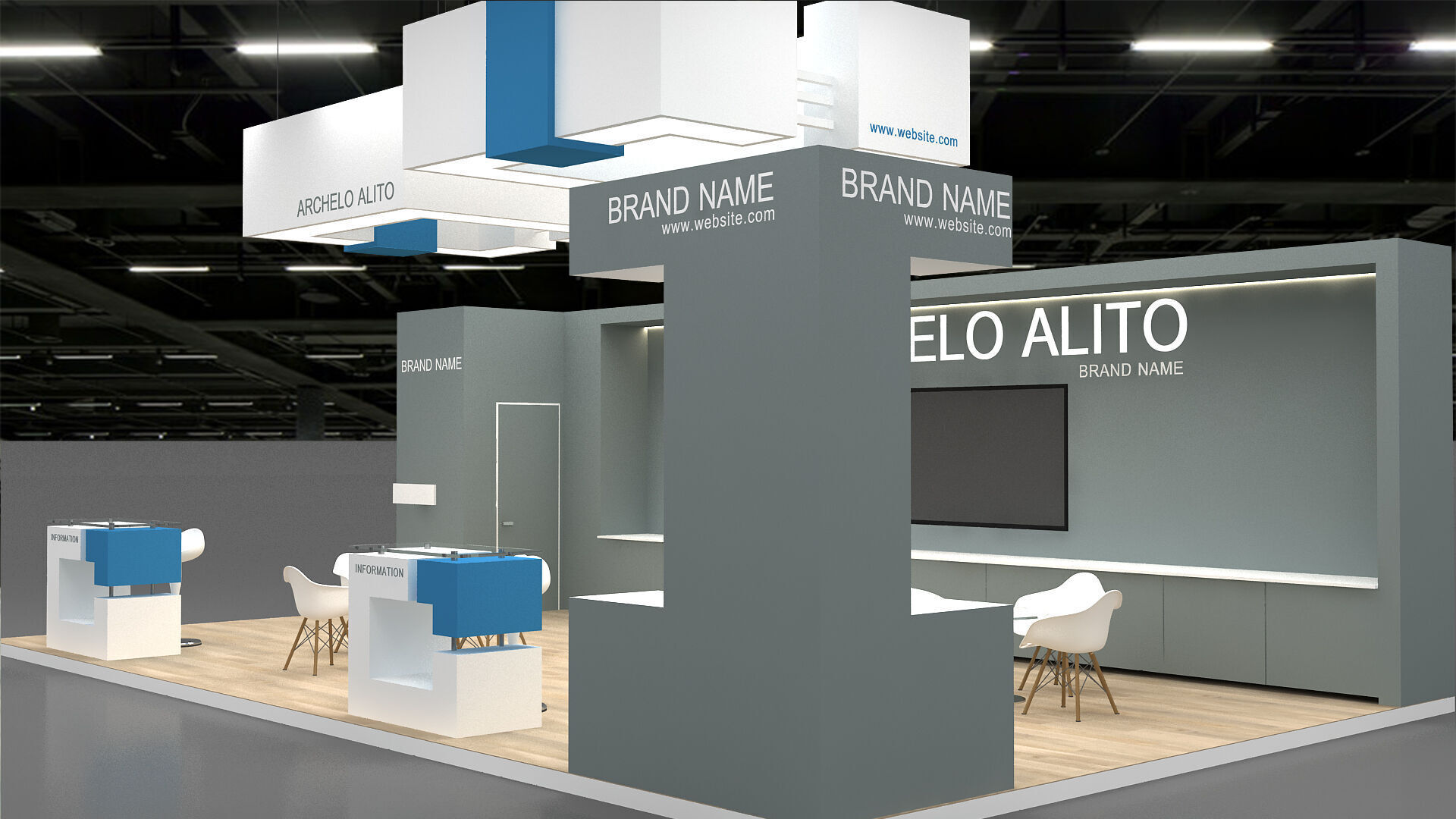 exhibition 3D 3D model_2