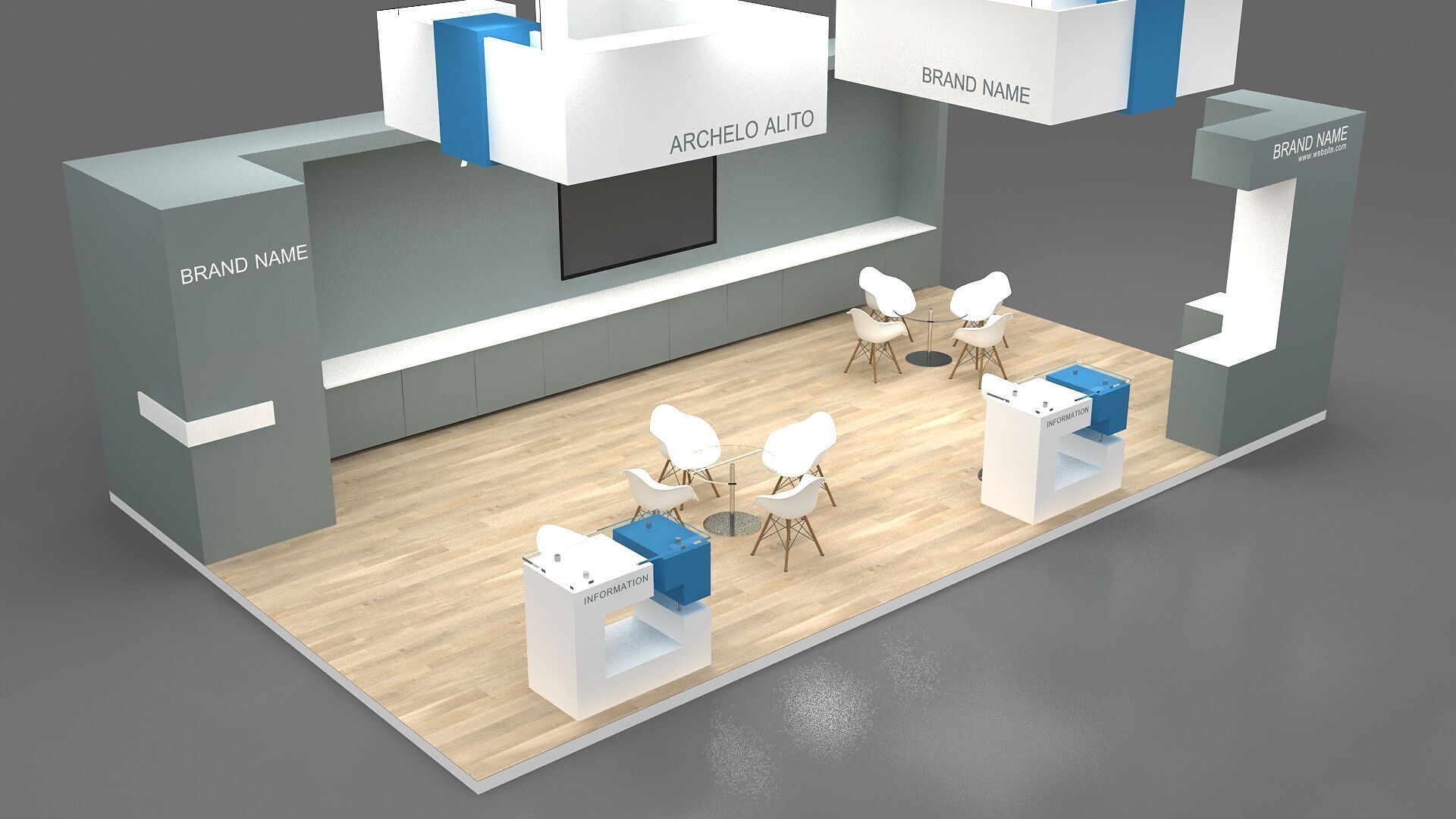 exhibition 3D 3D model_4