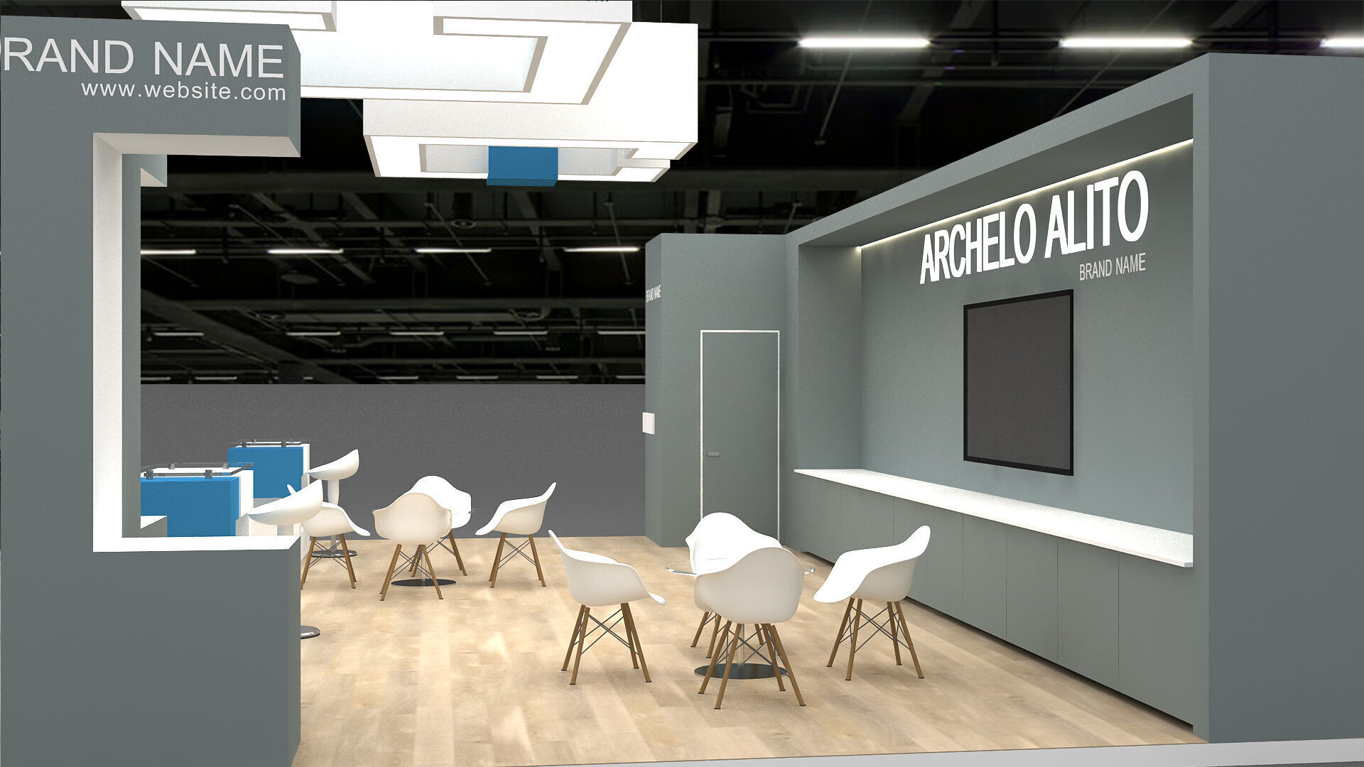 exhibition 3D 3D model_3