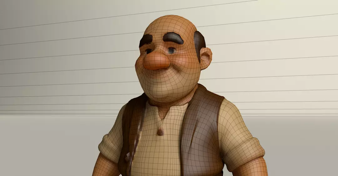 Stylized Game Ready Human Character Rigged named Brandon Low-poly 3D model_0