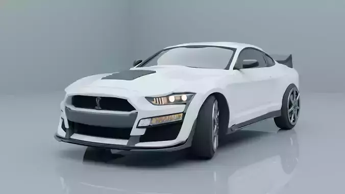 Ford Mustang GT 3D Model  Low Poly Game Ready