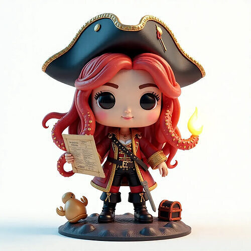  Pirate Miss Fortune  3D model