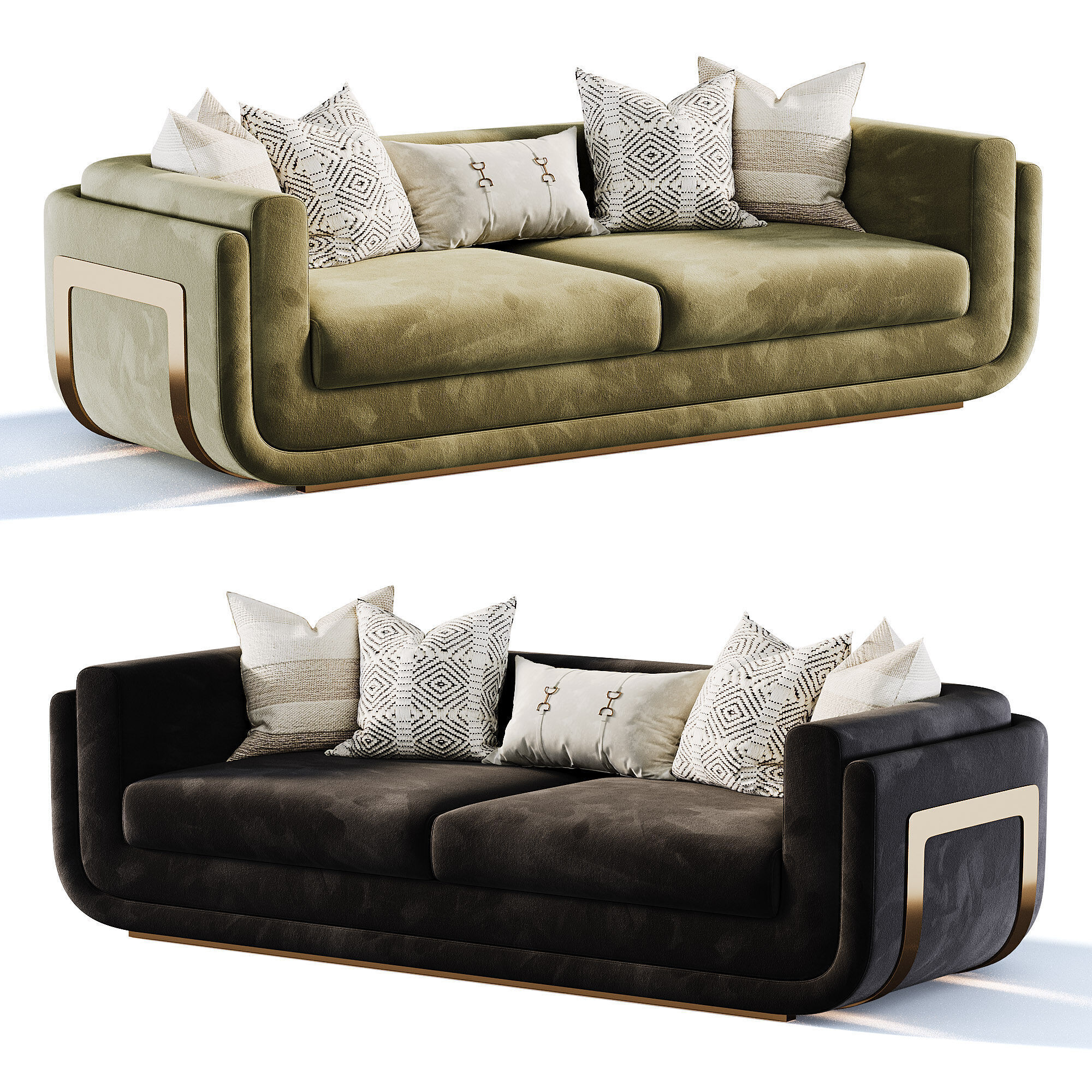 santorini sofa 3D model_2