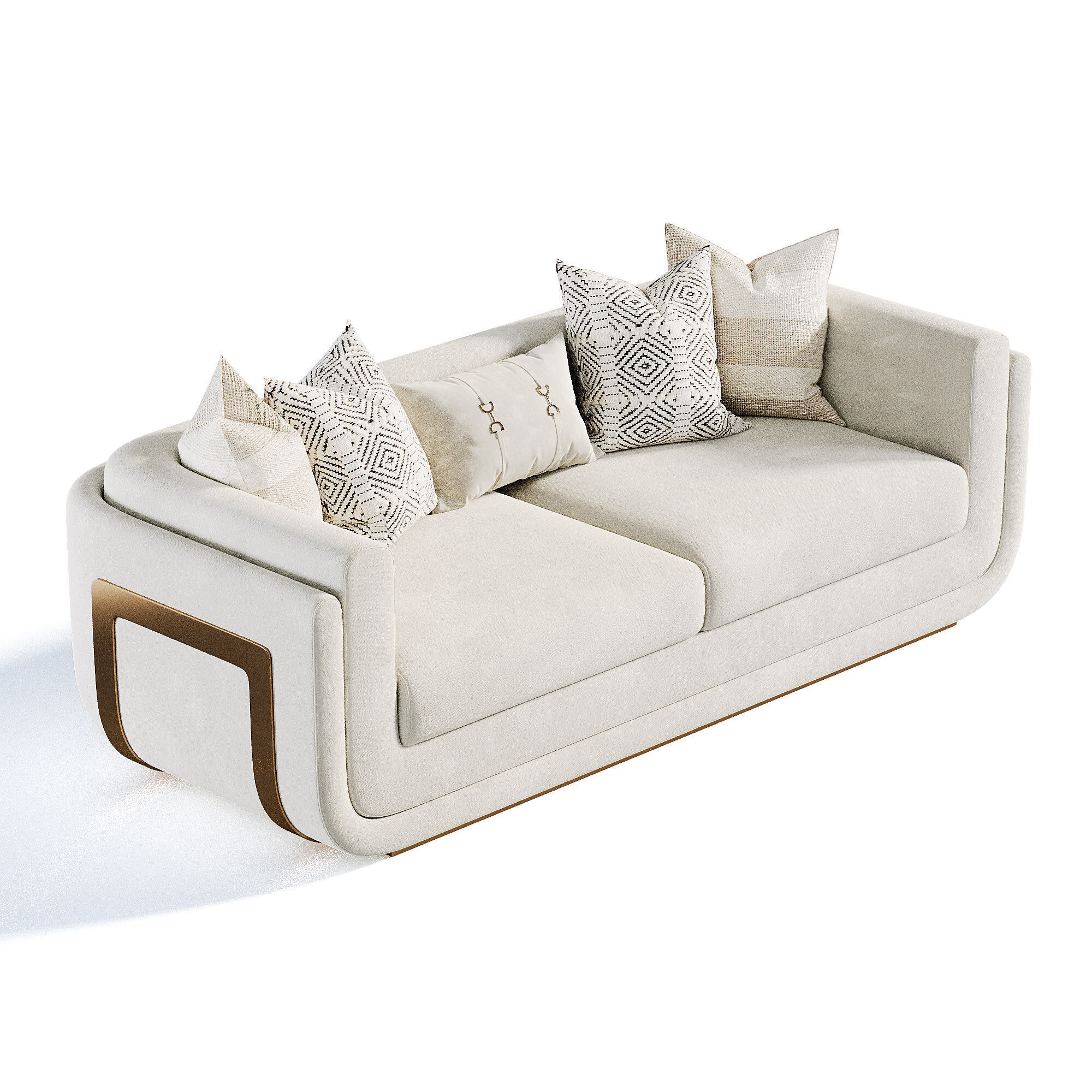 santorini sofa 3D model_1