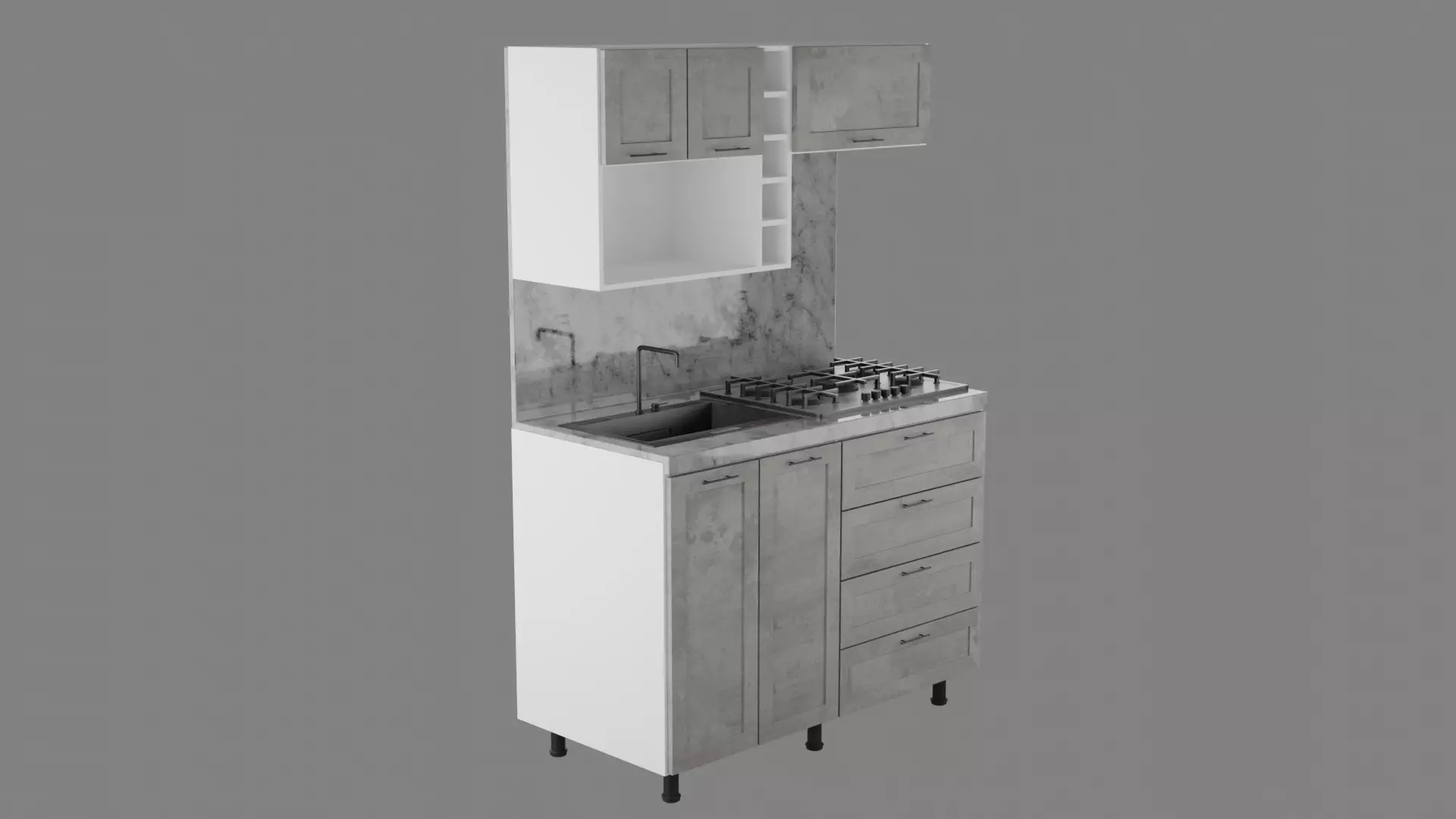 Kitchen01 3D model_9