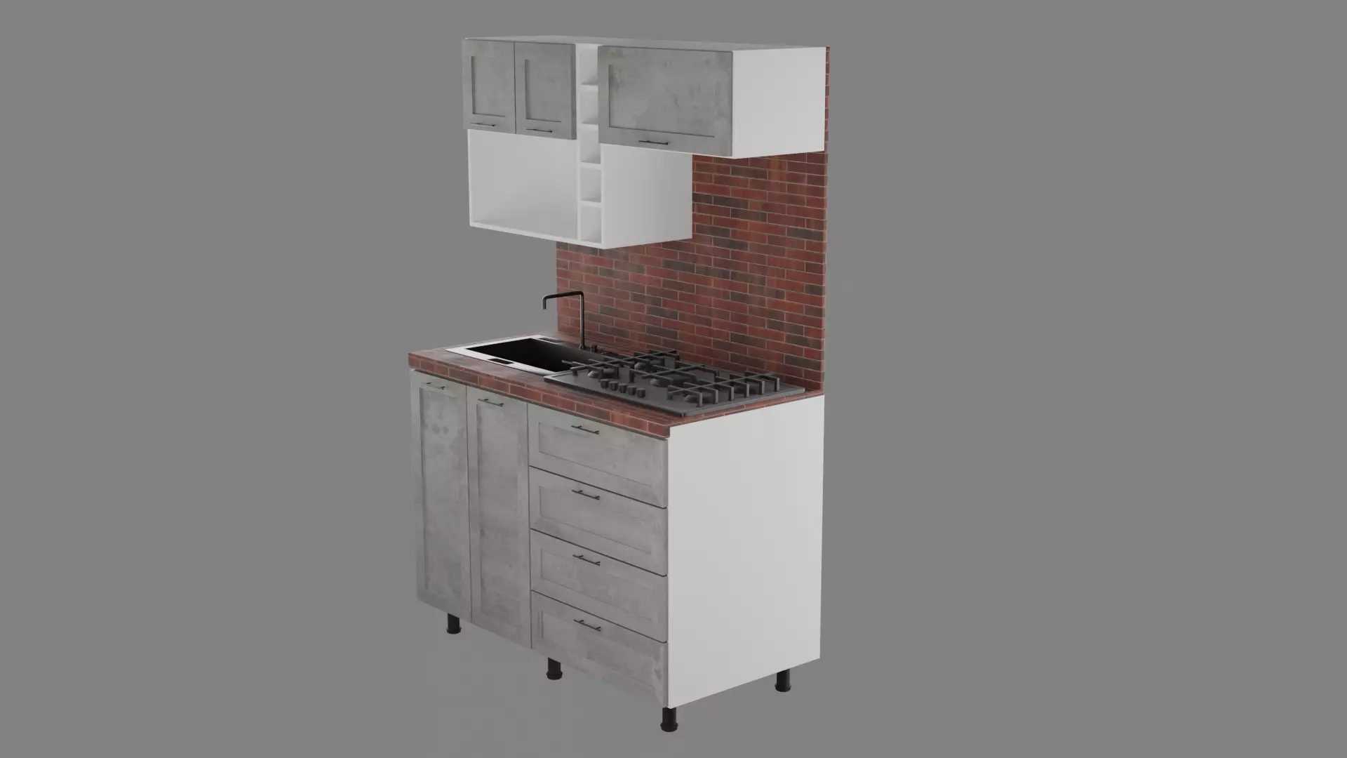 Kitchen01 3D model_13
