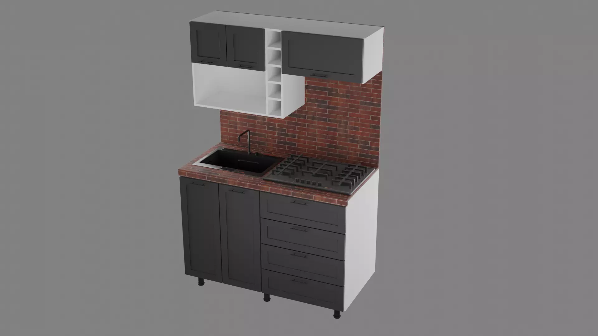 Kitchen01 3D model_3