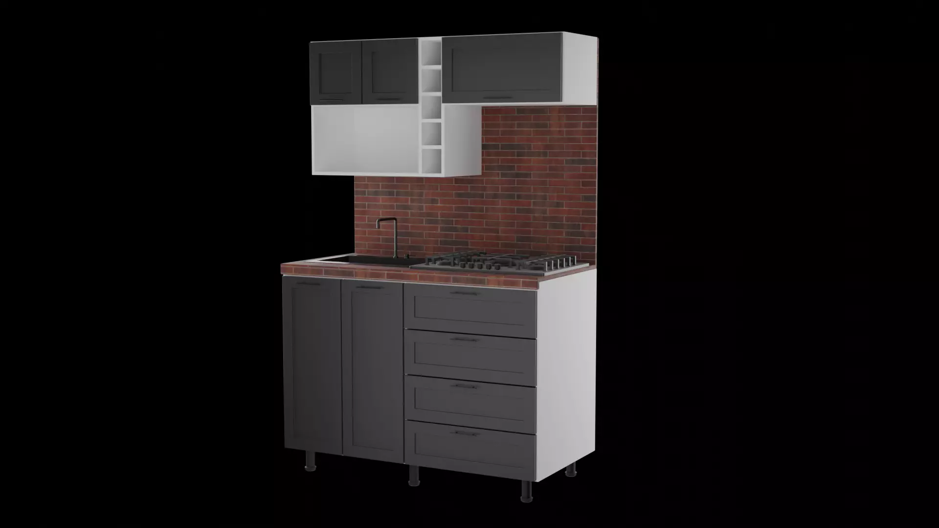 Kitchen01 3D model_0