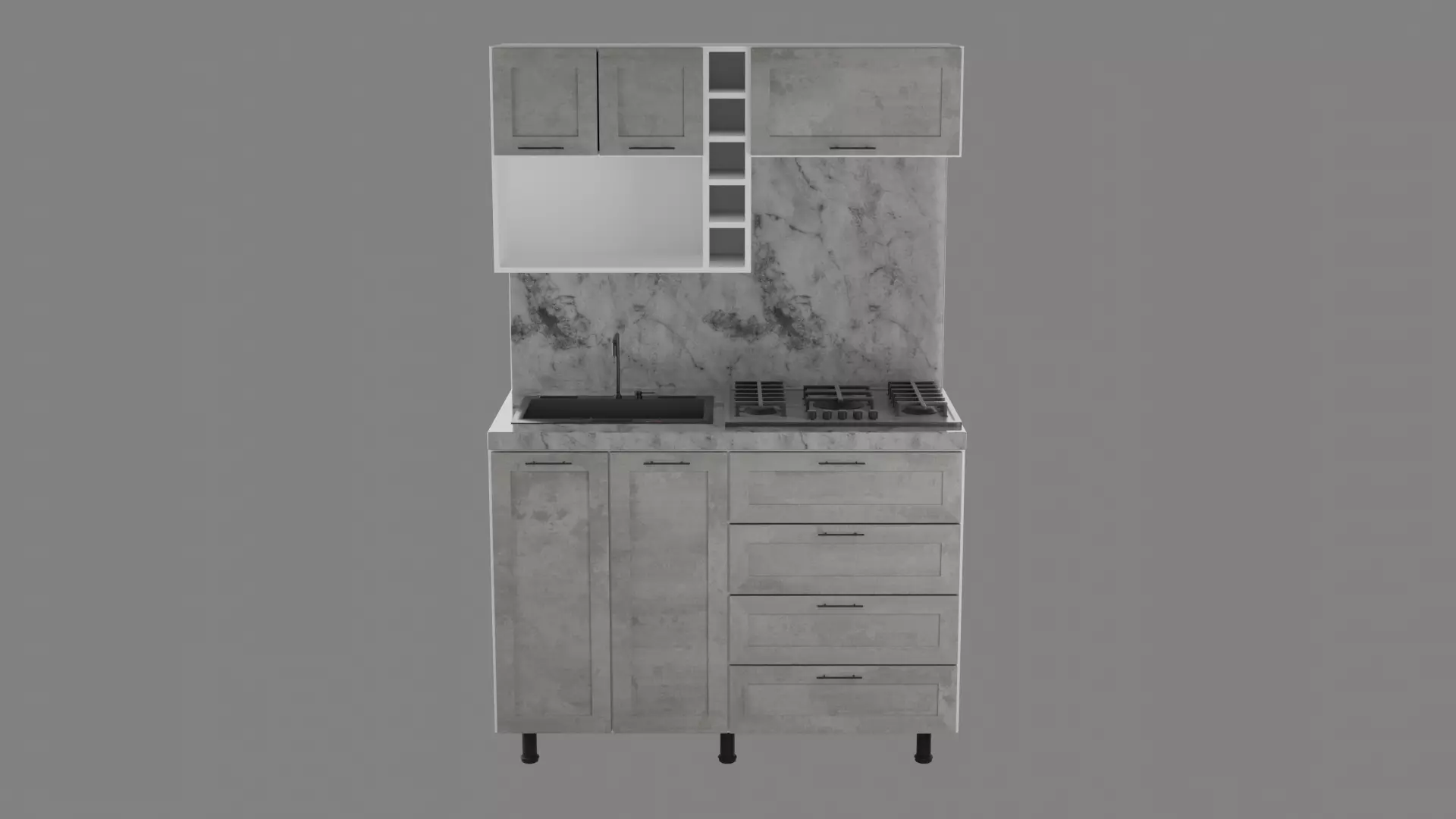 Kitchen01 3D model_8