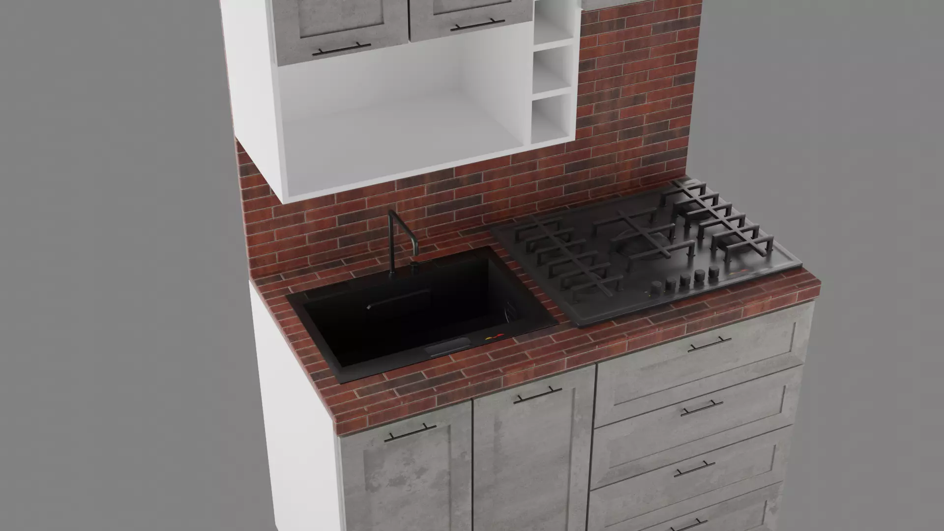 Kitchen01 3D model_2