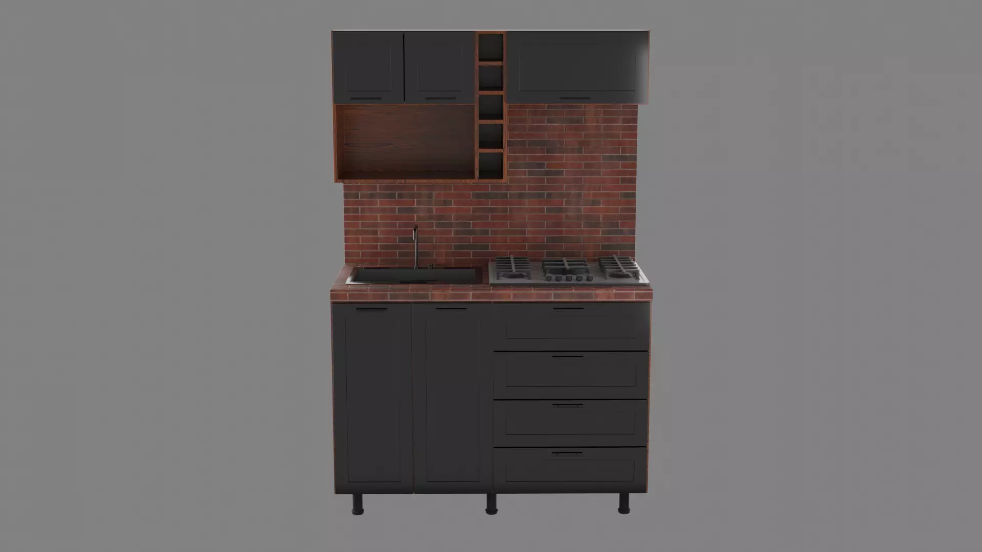 Kitchen01 3D model_12