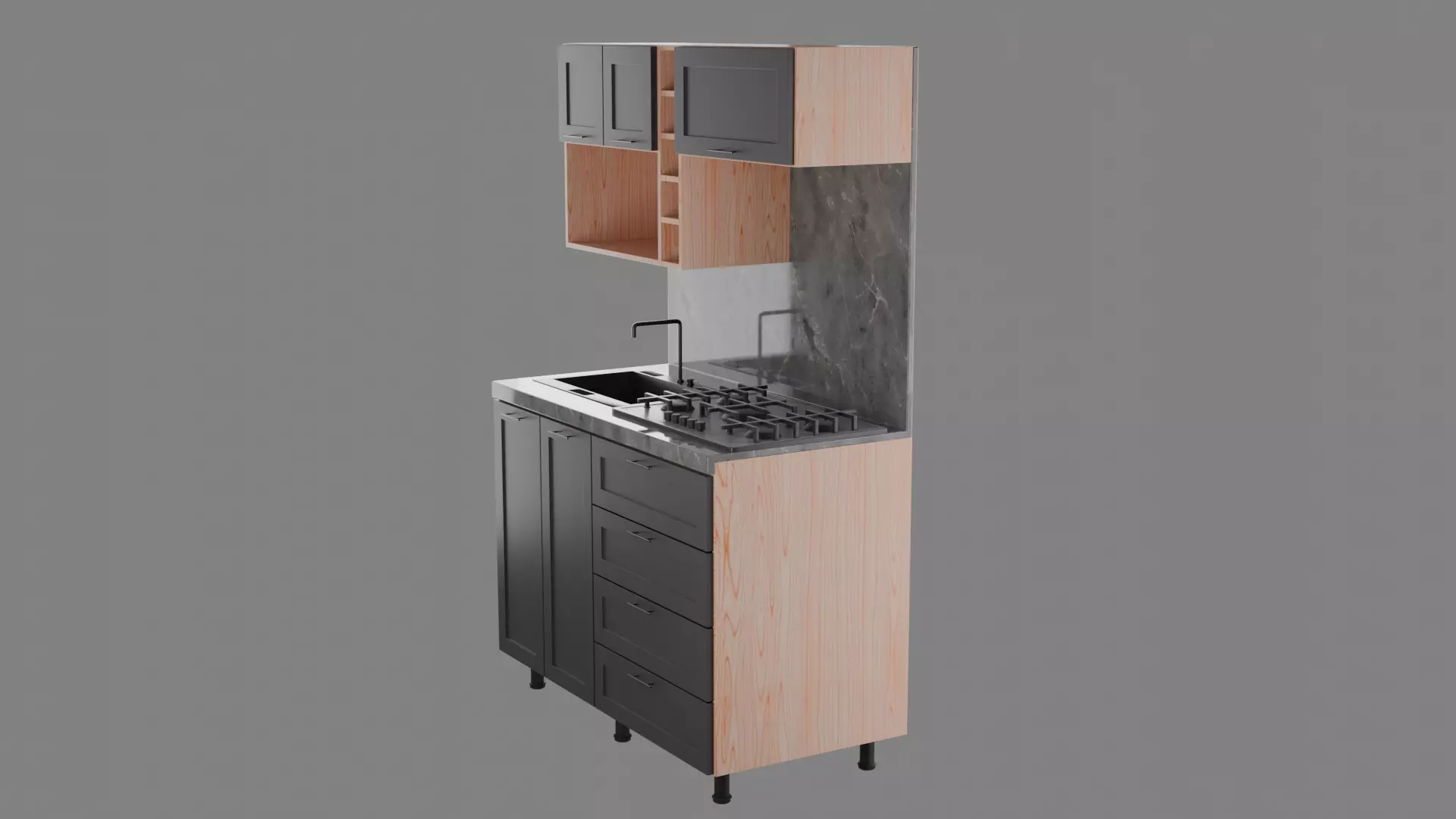 Kitchen01 3D model_5