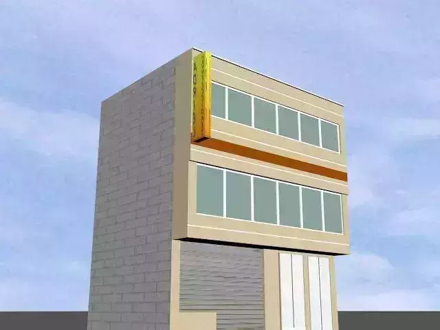 confecciones building where hotel is located Free low-poly 3D model