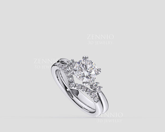 ZDR0284 COUPLE RING 3D print model