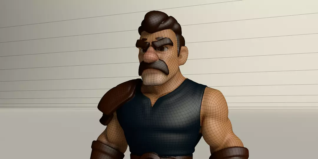 Stylized Game Ready Human Character Rigged named Chers Low-poly 3D model_0