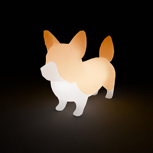 Corgi Indirect Lighting 3D model