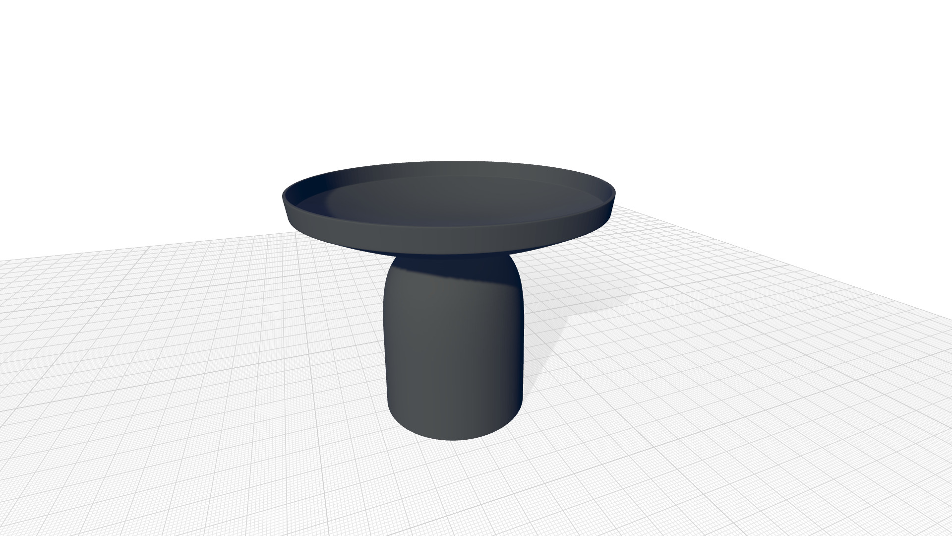 Alum Bistro Table Decor 3D model_1