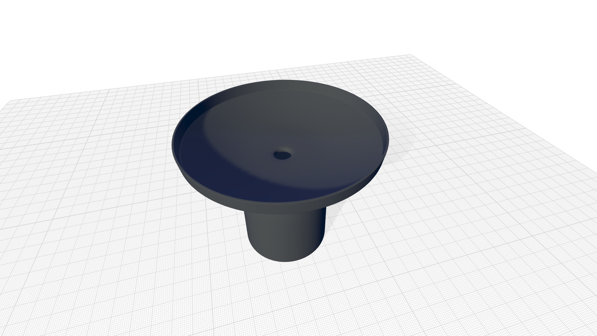 Alum Bistro Table Decor 3D model_2