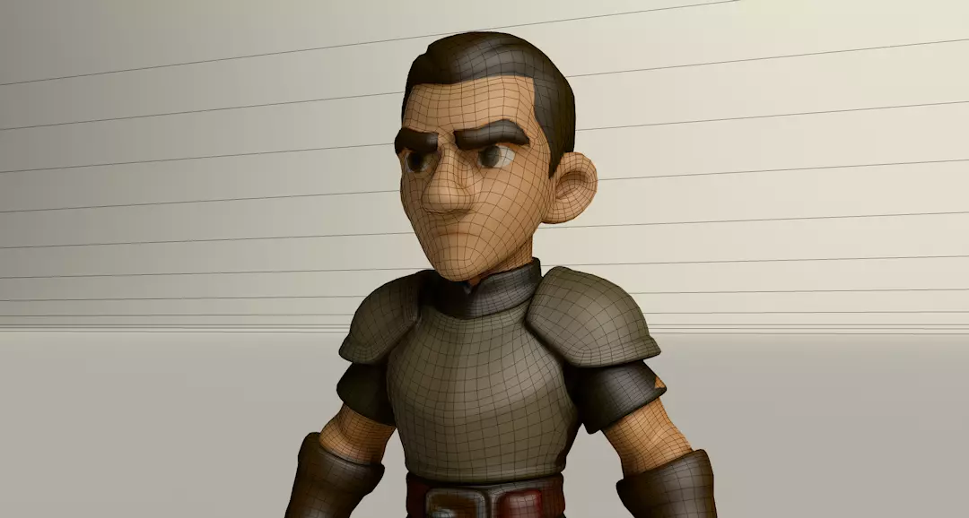 Stylized Game Ready Human Character Rigged named Christos Low-poly 3D model_0