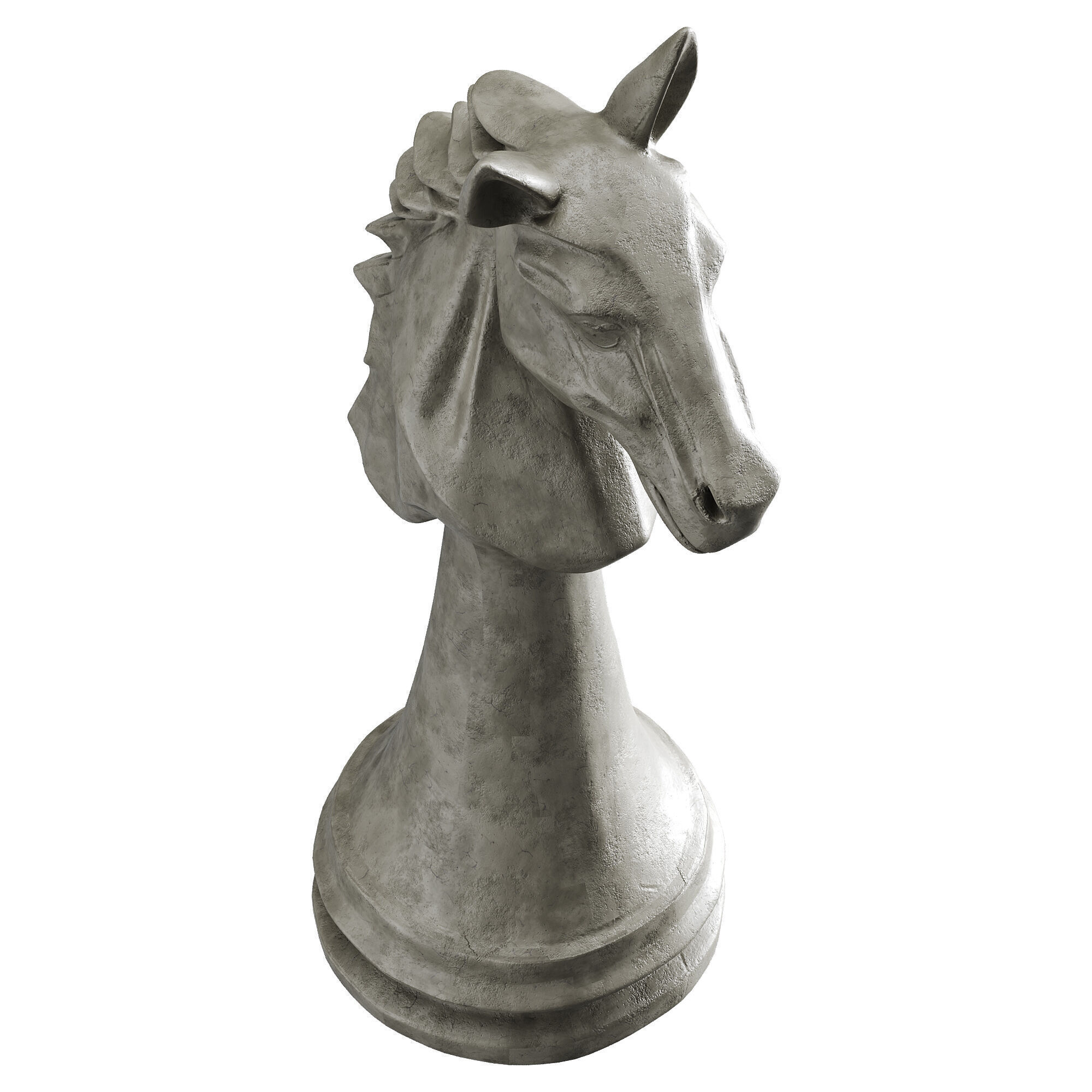 Horse chess Low-poly 3D model_11
