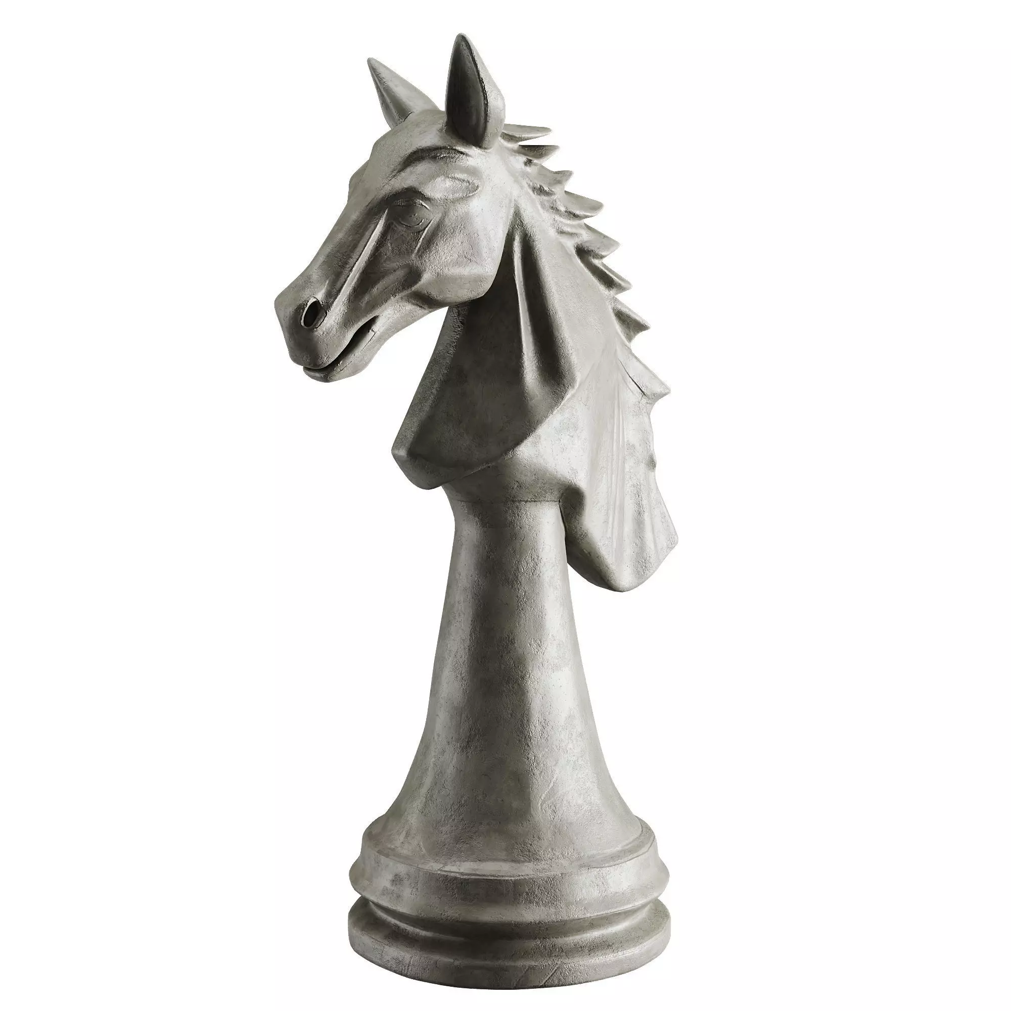 Horse chess Low-poly 3D model_0