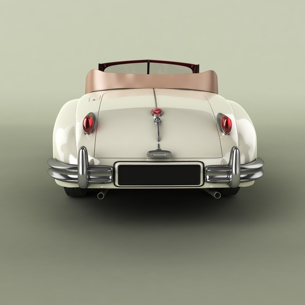 Jaguar XK140 Drophead 3D model_3