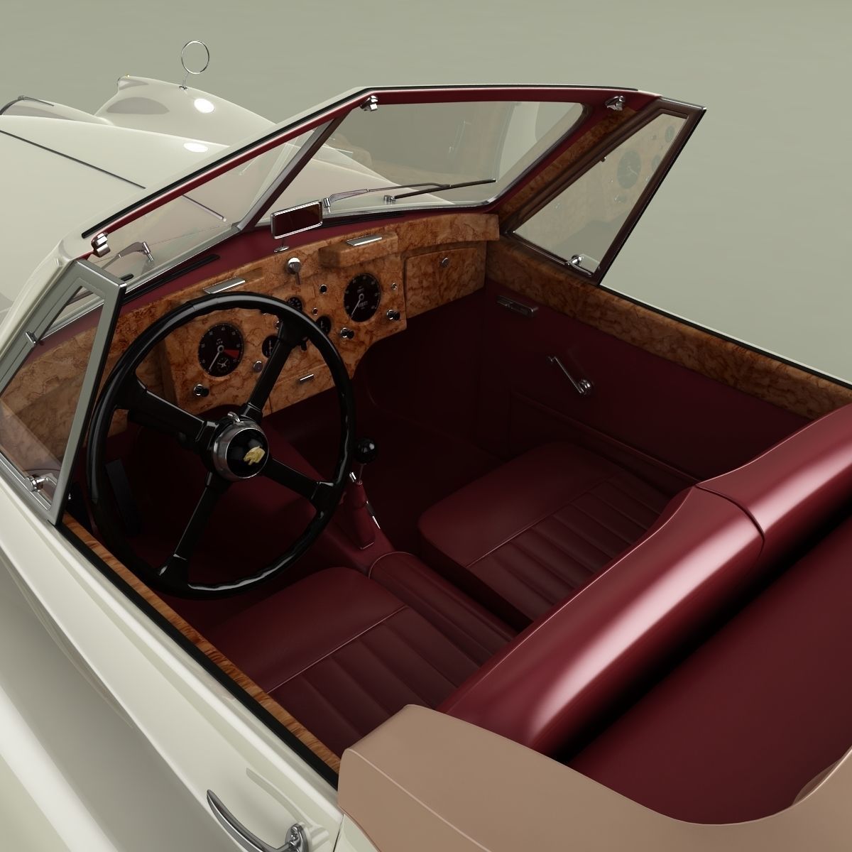 Jaguar XK140 Drophead 3D model_8