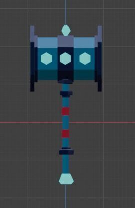 LowPolyHammer Free low-poly 3D model_1