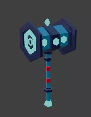 LowPolyHammer Free low-poly 3D model_0