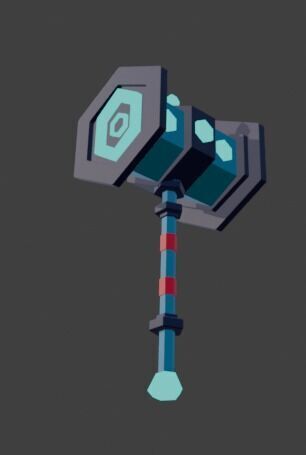 LowPolyHammer Free low-poly 3D model_2