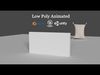 Animated Pillow Cushion for Physics Simulation Low-poly 3D model_1
