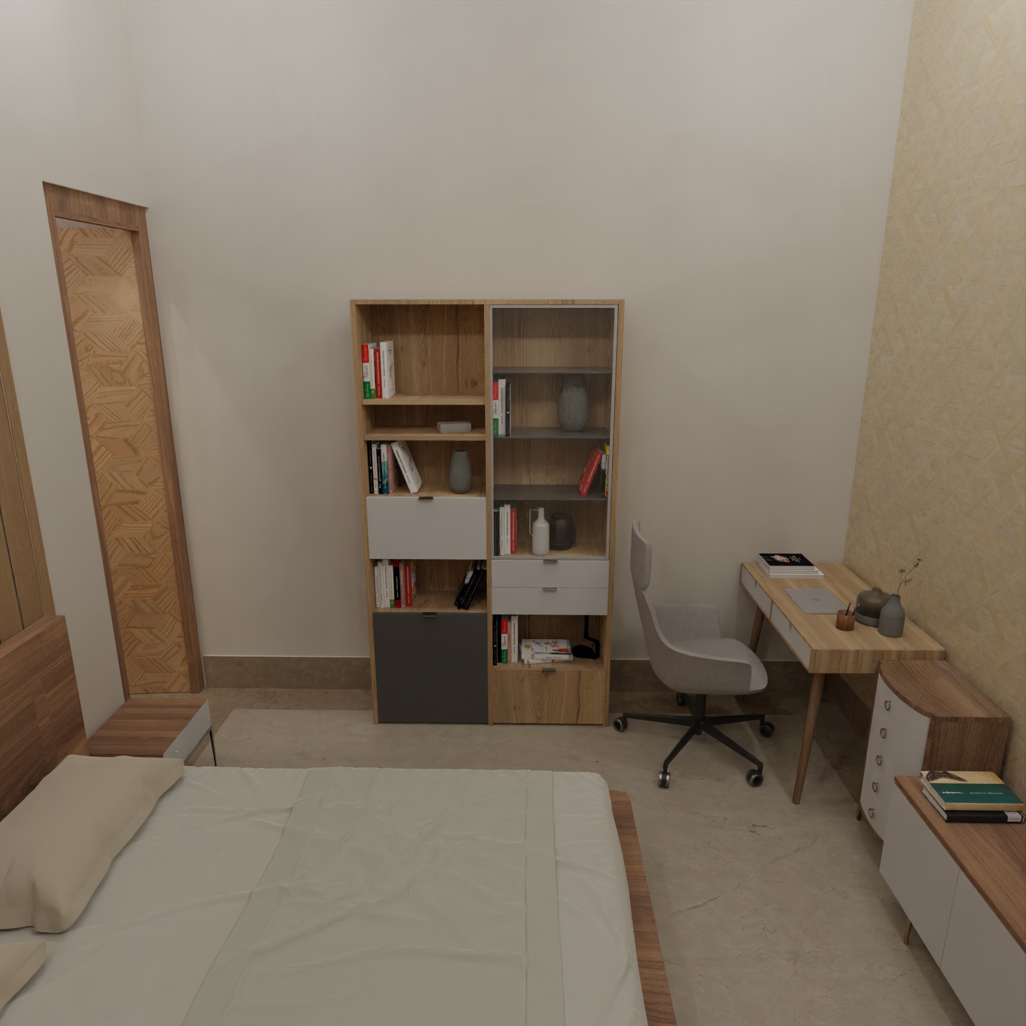 Modern Apartment Interior with Assets and Materials Collection _61