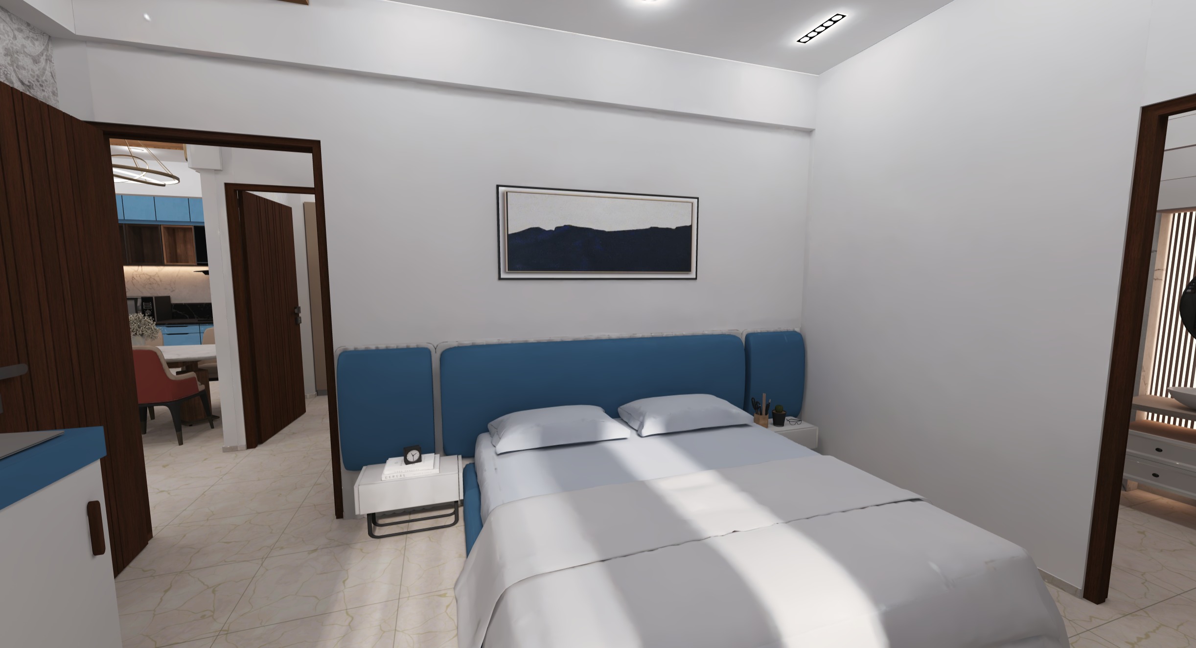 Modern Apartment Interior with Assets and Materials Collection _49