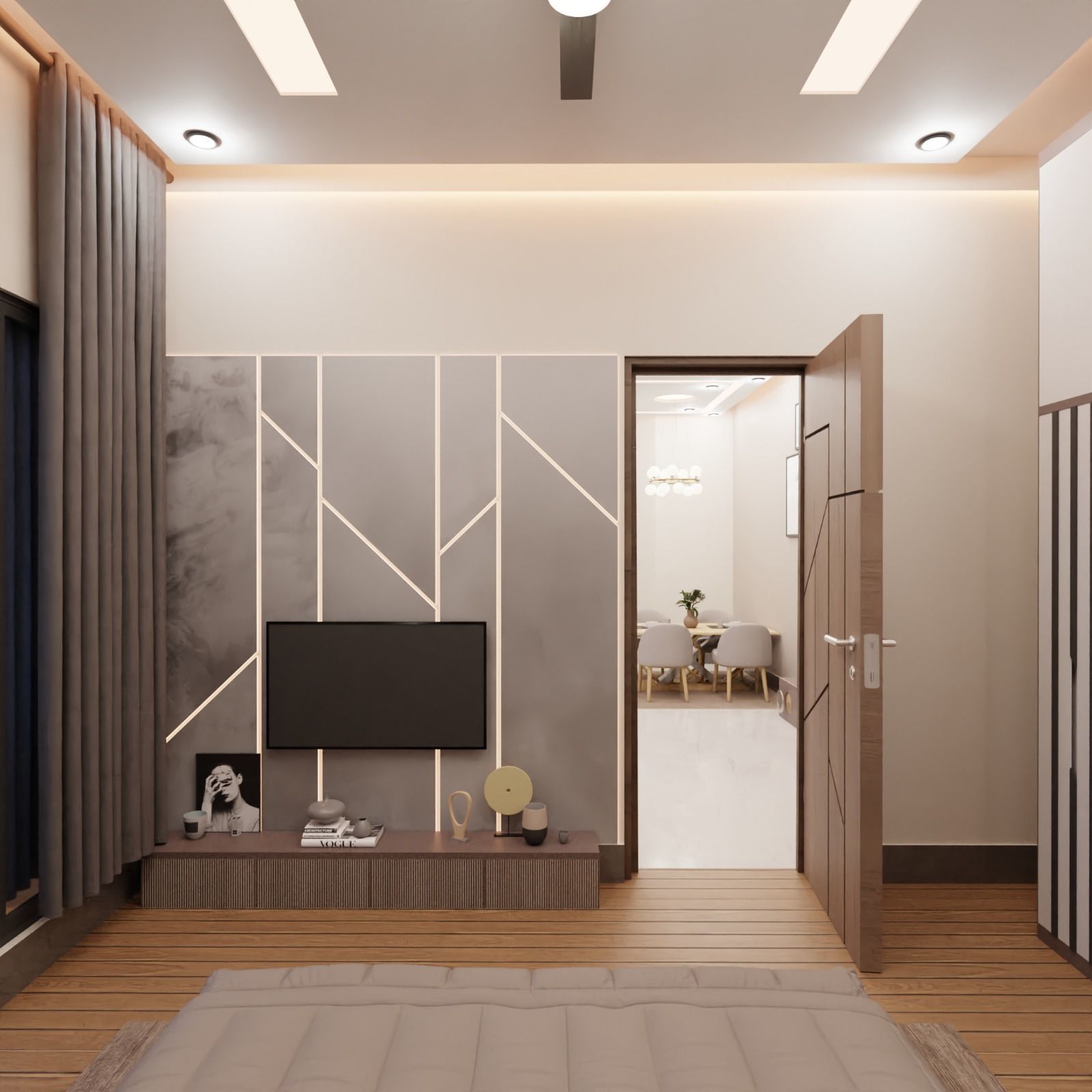Modern Apartment Interior with Assets and Materials Collection _25