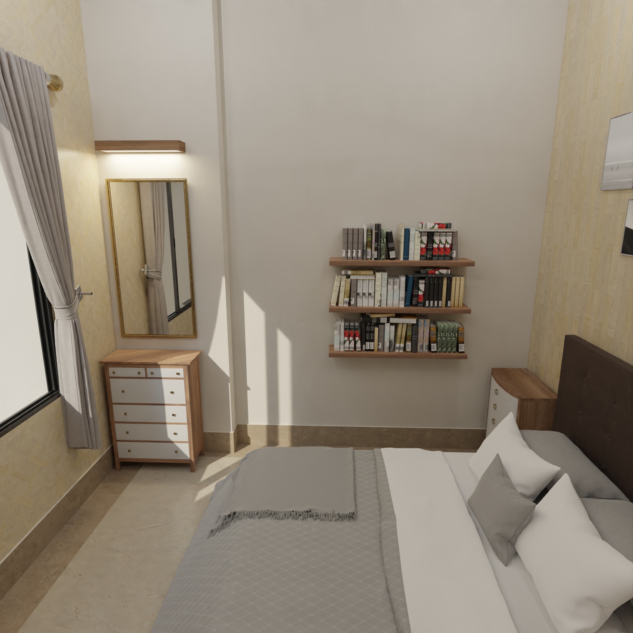 Modern Apartment Interior with Assets and Materials Collection _60