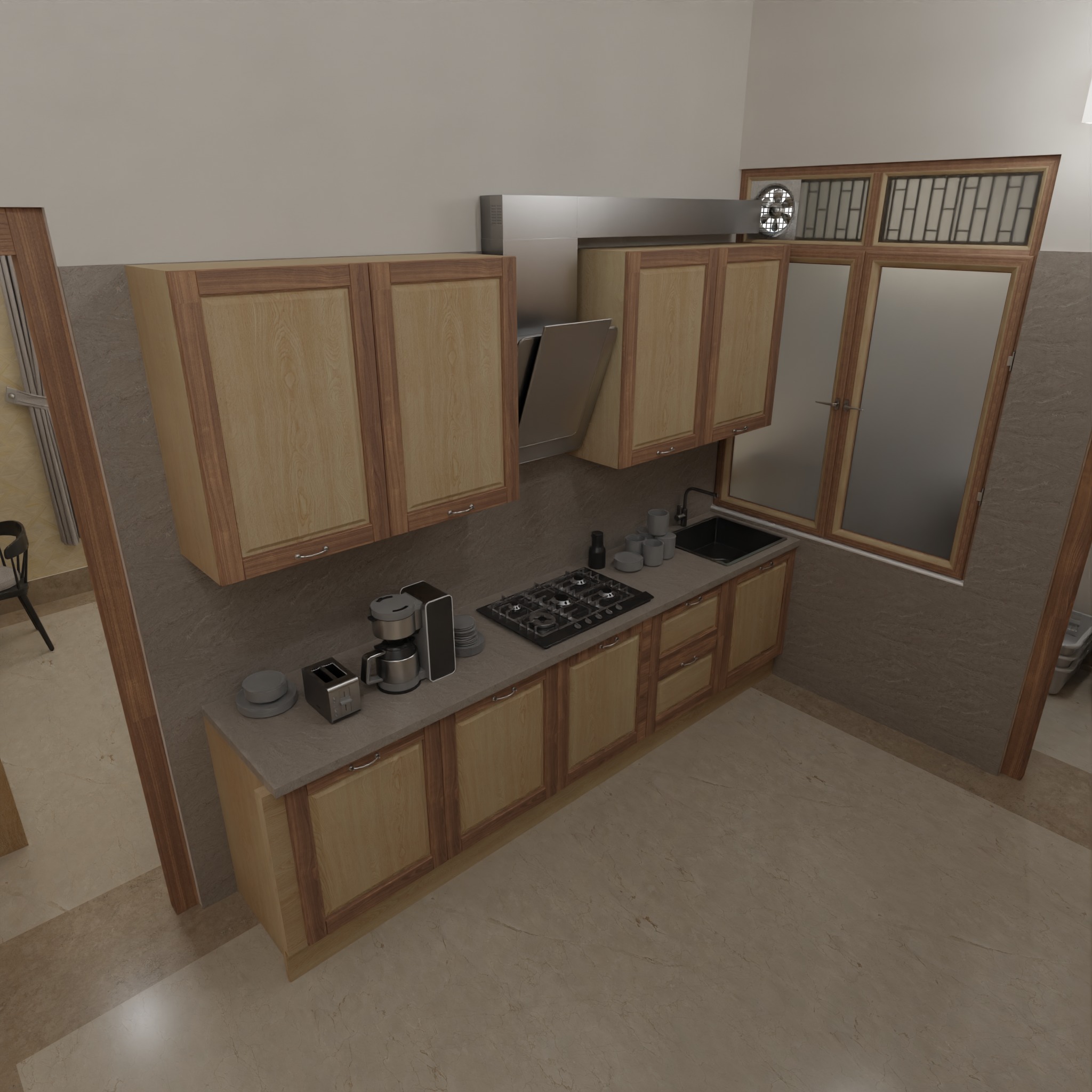 Modern Apartment Interior with Assets and Materials Collection _66