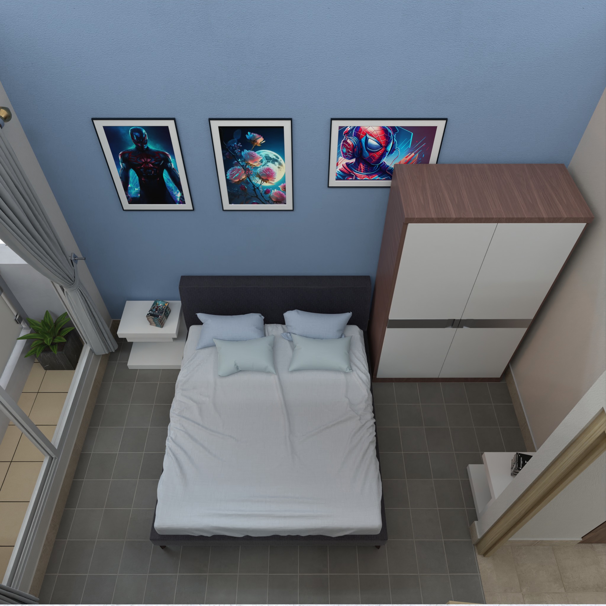 Modern Apartment Interior with Assets and Materials Collection _77