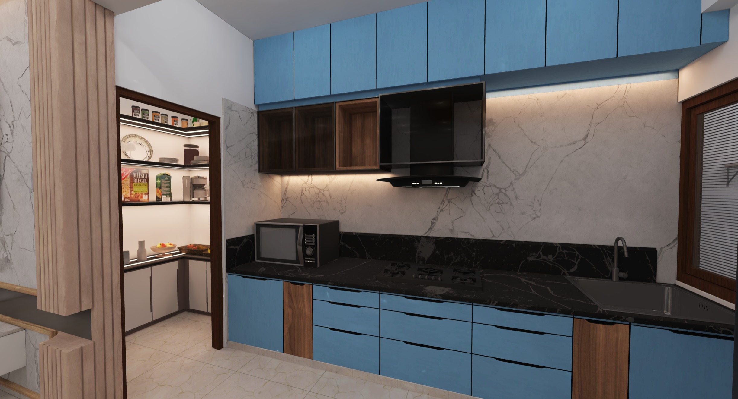 Modern Apartment Interior with Assets and Materials Collection _47