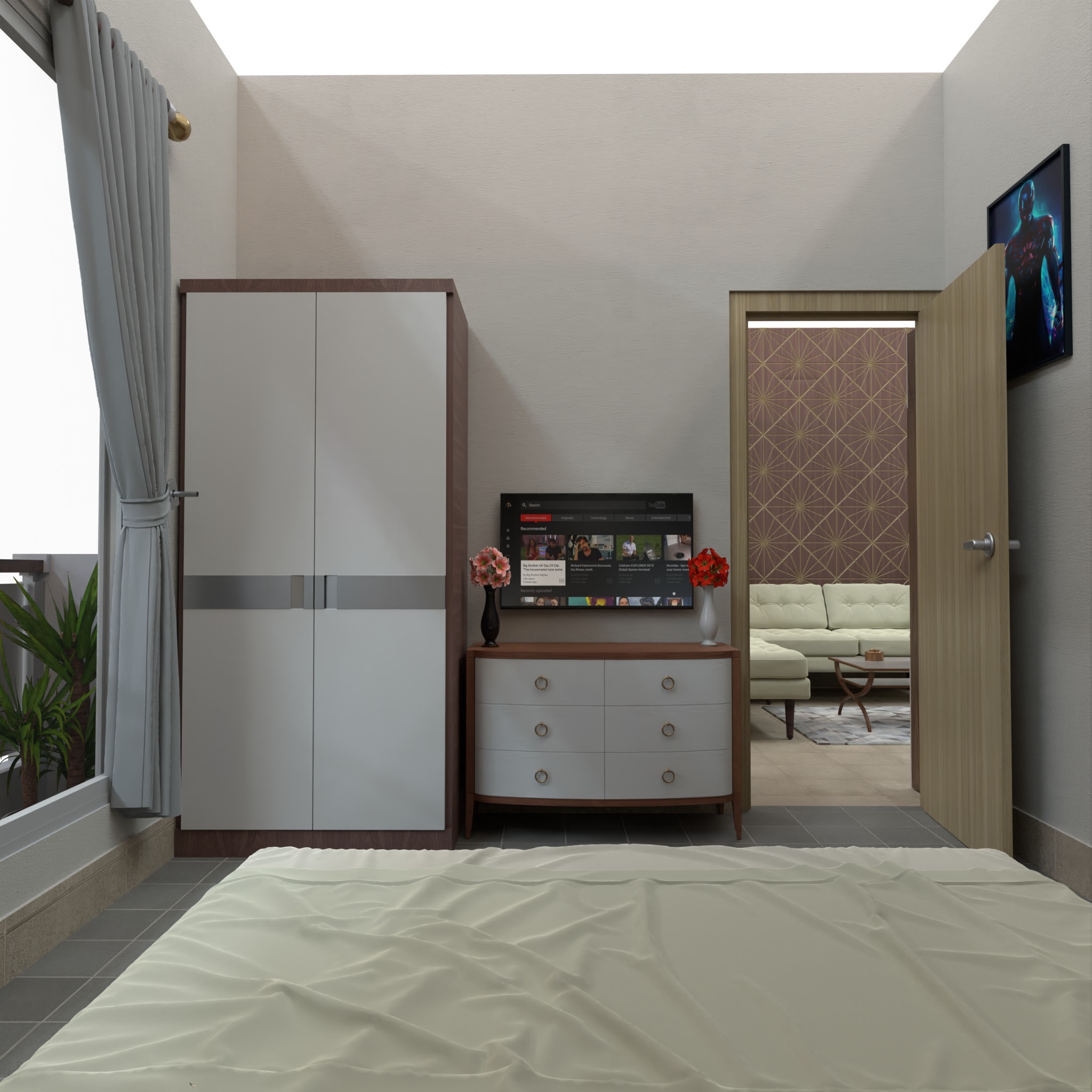 Modern Apartment Interior with Assets and Materials Collection _76