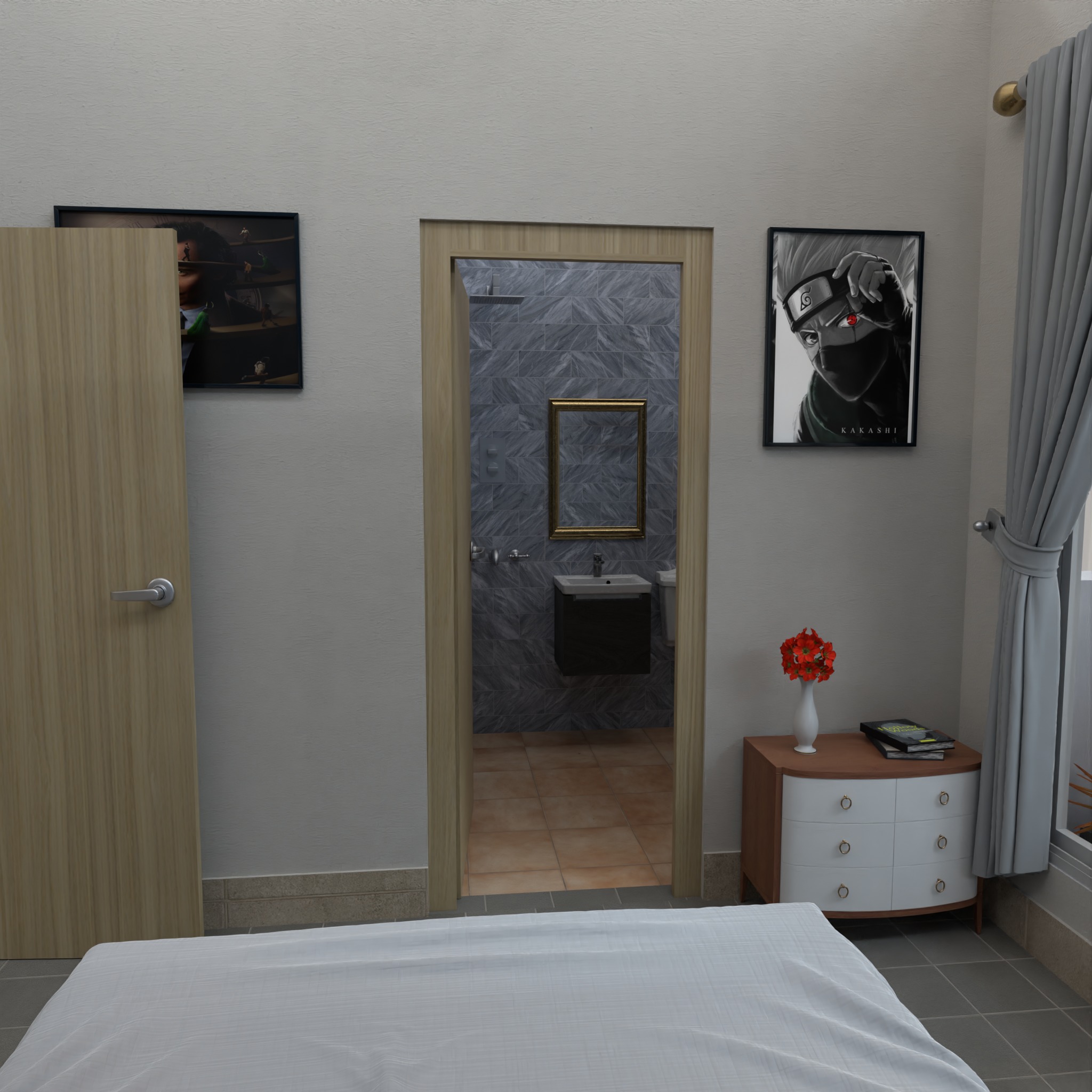 Modern Apartment Interior with Assets and Materials Collection _78