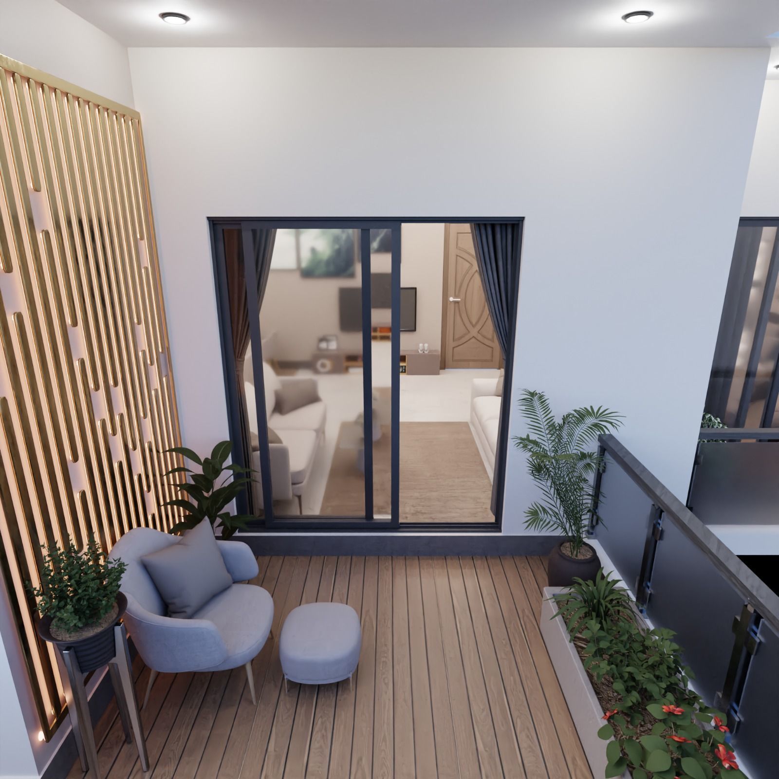 Modern Apartment Interior with Assets and Materials Collection _29