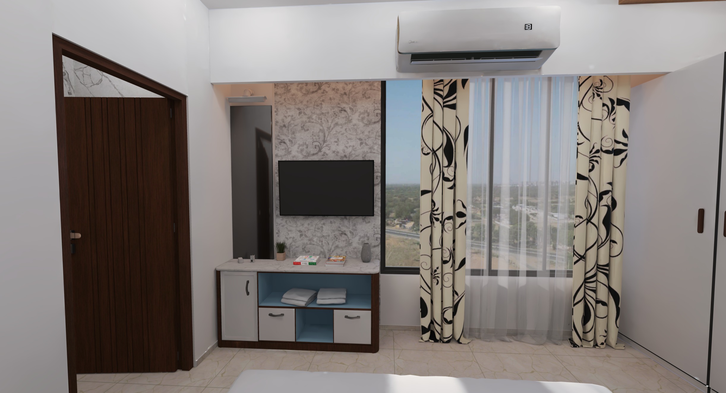 Modern Apartment Interior with Assets and Materials Collection _50