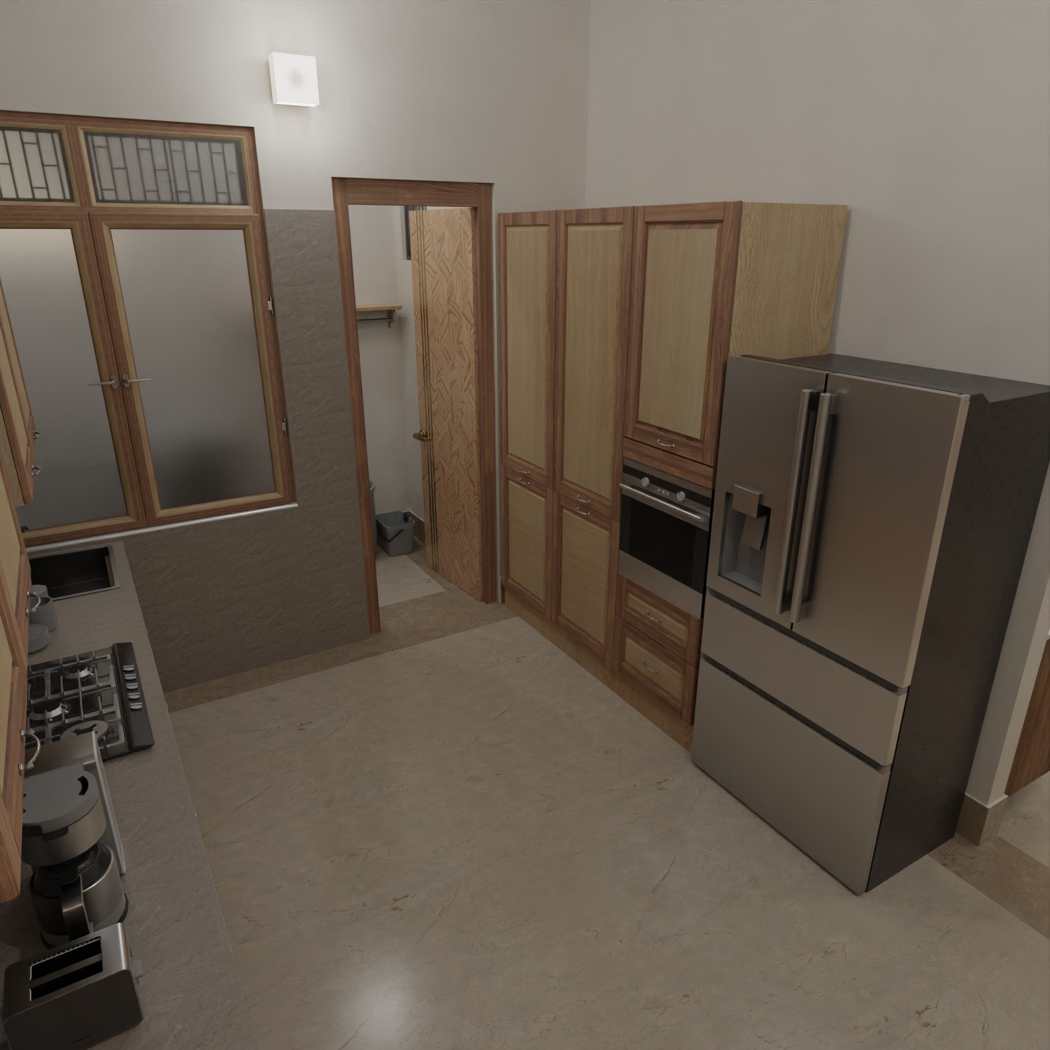 Modern Apartment Interior with Assets and Materials Collection _67