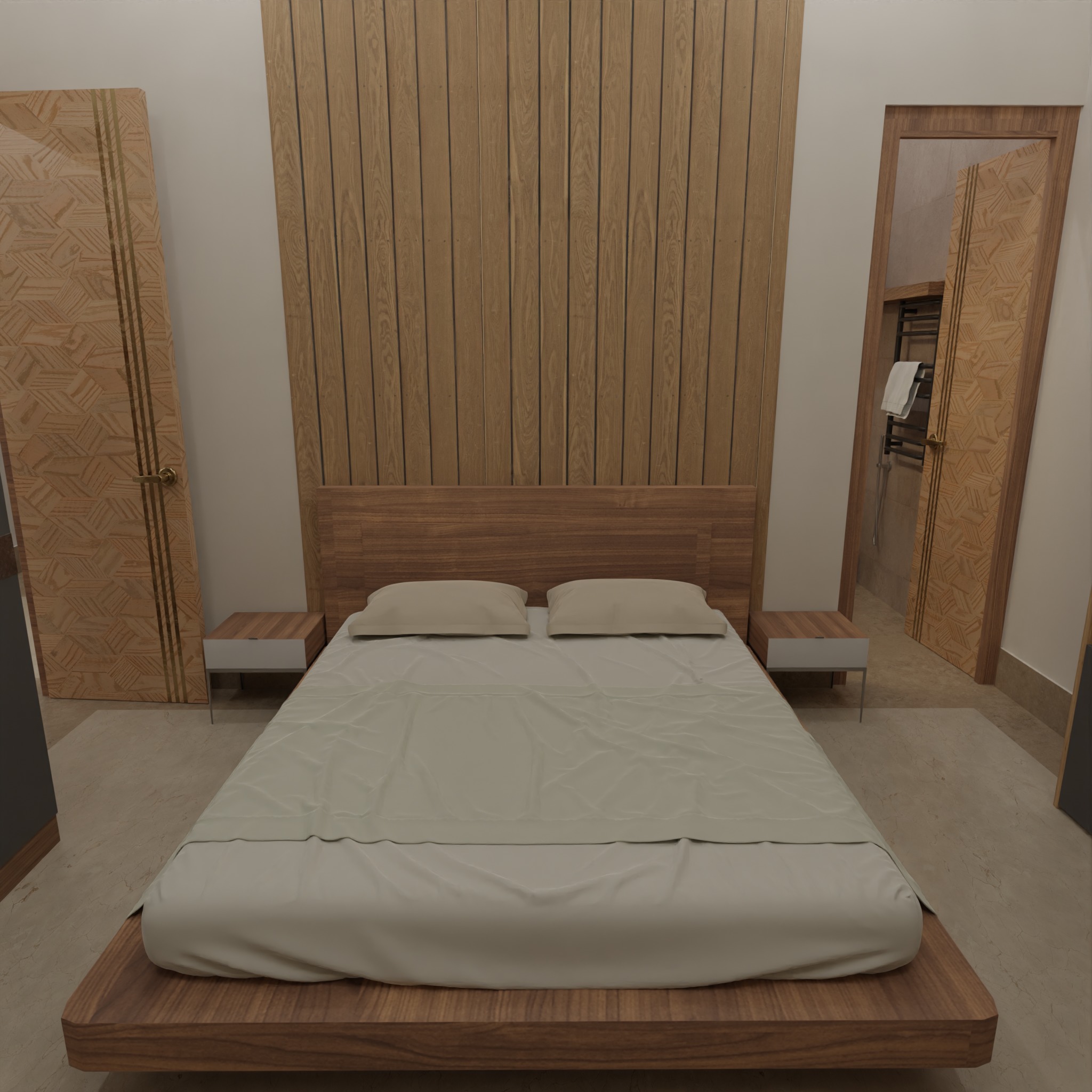 Modern Apartment Interior with Assets and Materials Collection _62