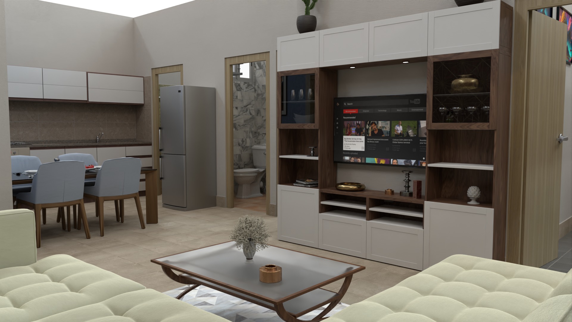Modern Apartment Interior with Assets and Materials Collection _72