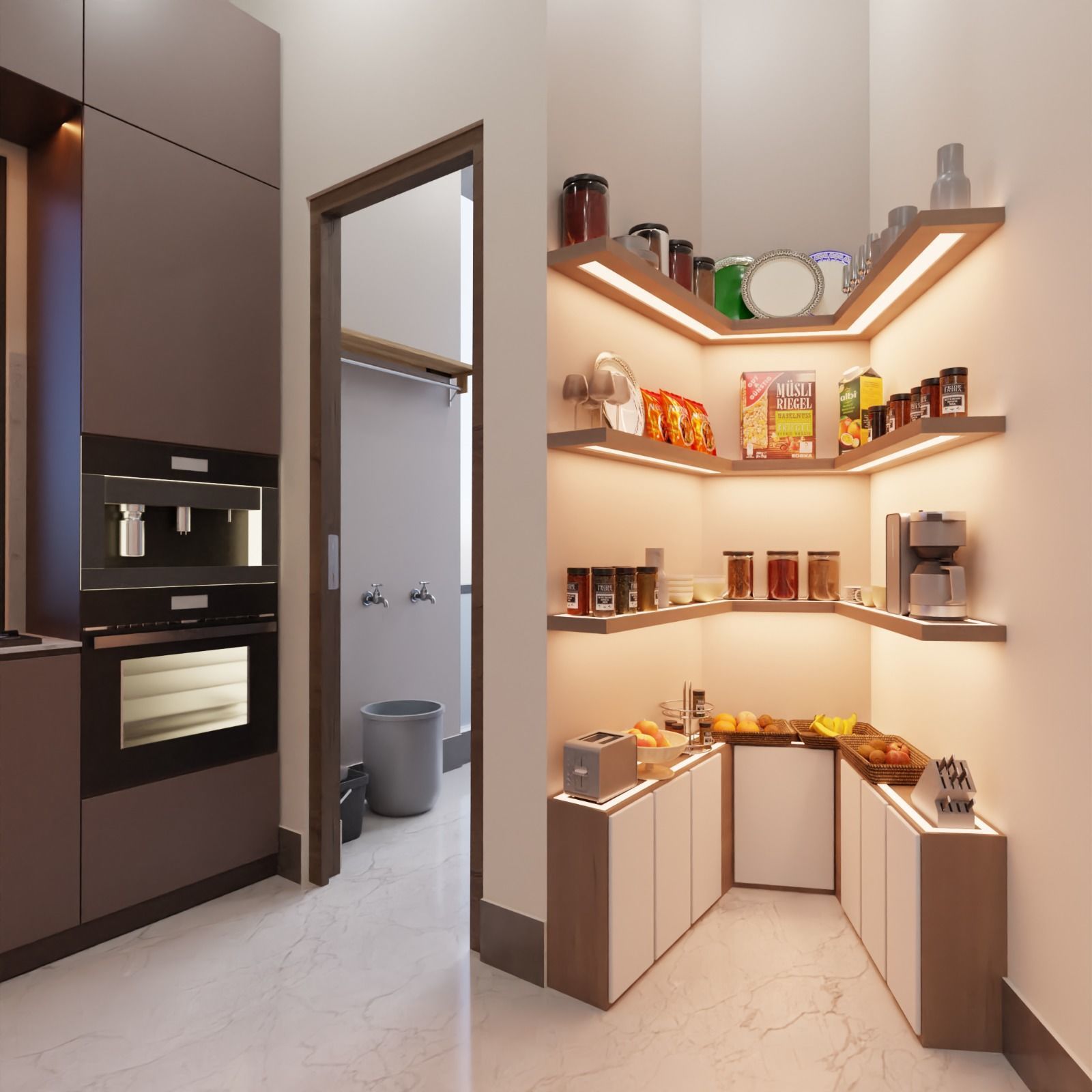 Modern Apartment Interior with Assets and Materials Collection _30