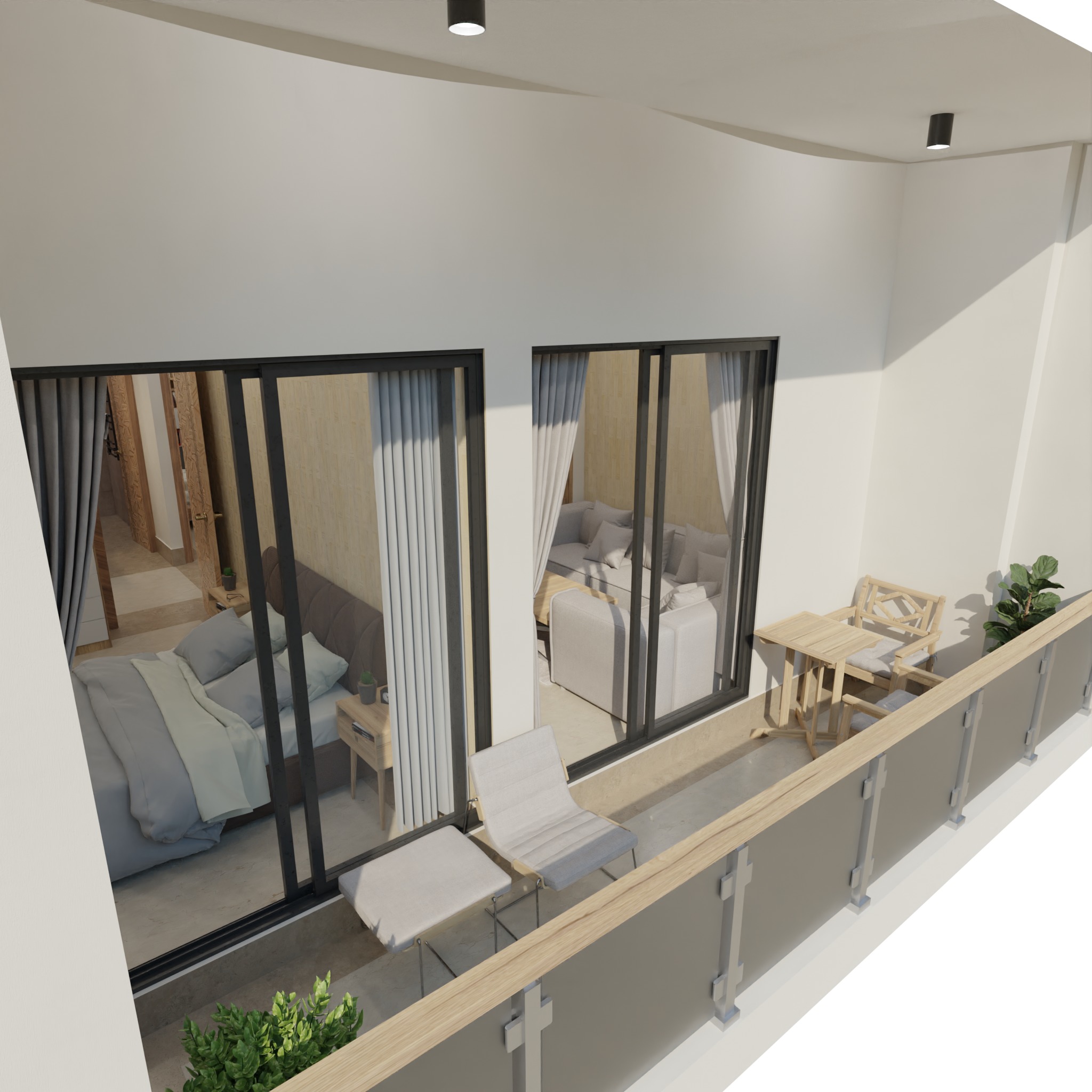 Modern Apartment Interior with Assets and Materials Collection _69